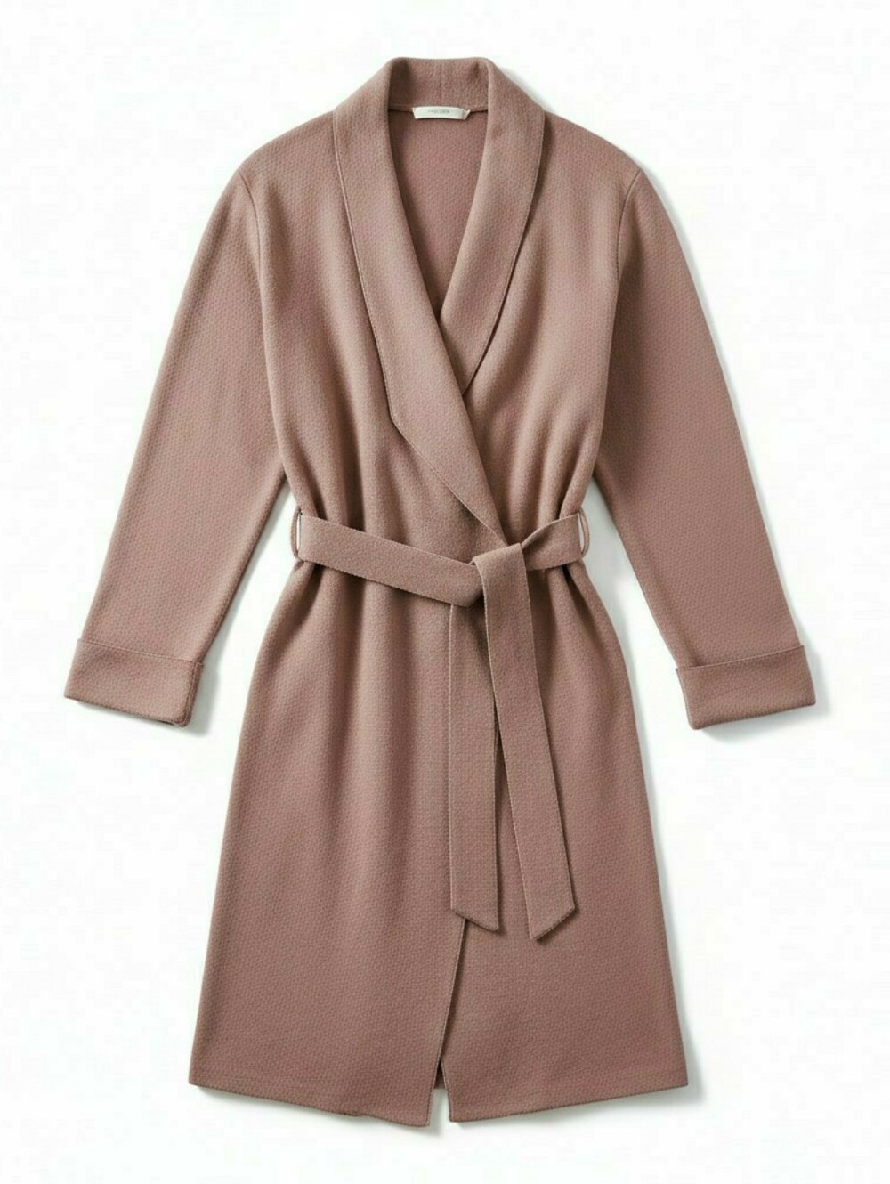 Moth Anthropologie Wool Blend Light Brown Tie Waist Oversized Cardigan, Size S